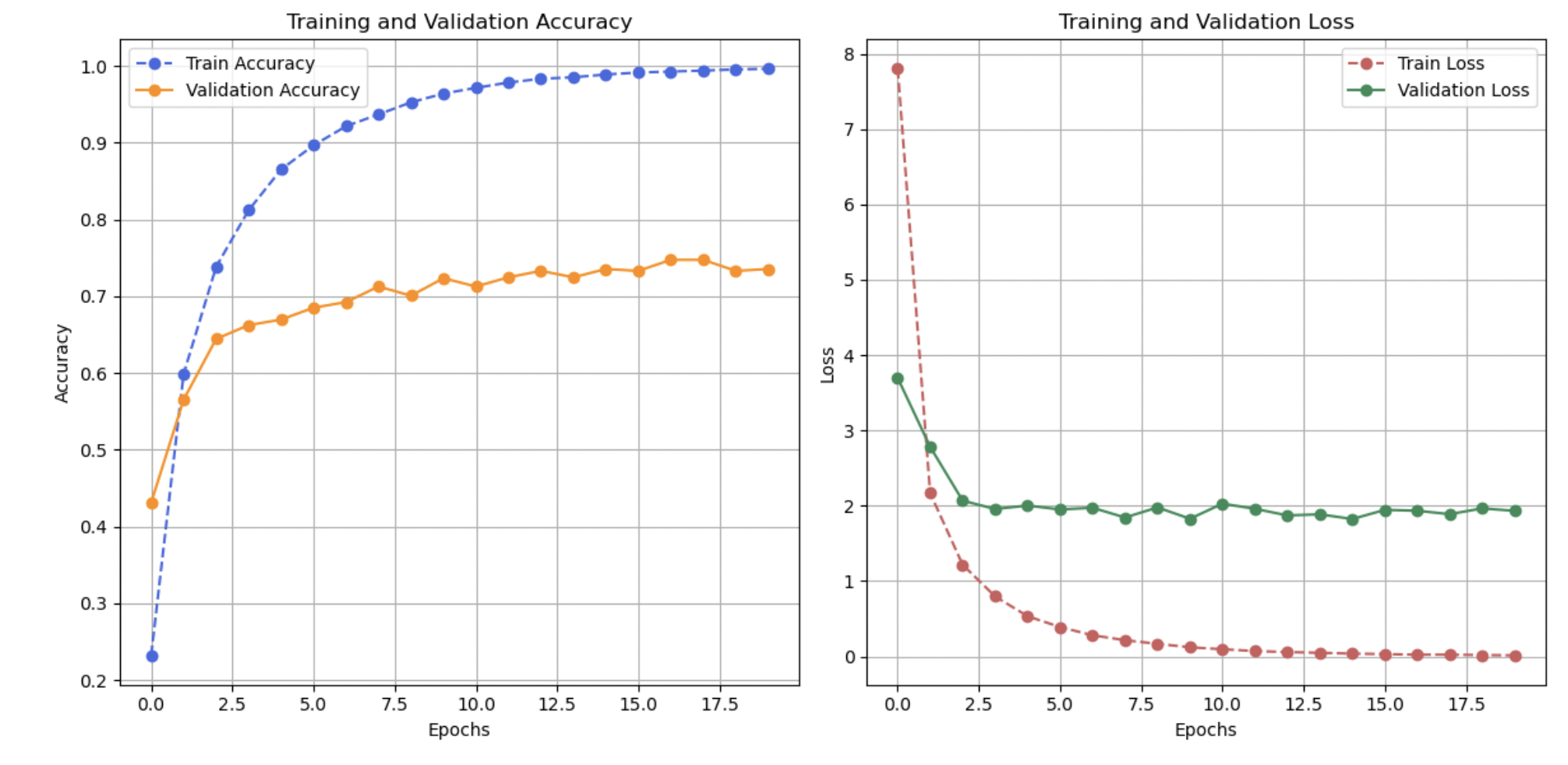 Training and Validation Results - VGG16